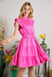 Pink Fears Leopard Flare Dress