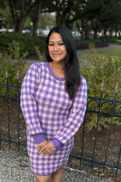 Holiday Plaid Sweater Dress – The Salted Hippie Boutique