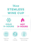 Confetti Stemless Wine Cup (14oz)