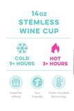 Pink Lemonade Stemless Wine Cup (14oz)
