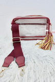 Clear Stadium Bag with Tassel