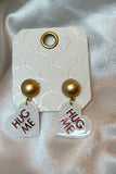 Hug Me Heart Dangle Statement Earrings