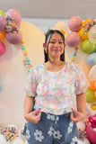 Pastel Petal Mommy + Me Mesh Top