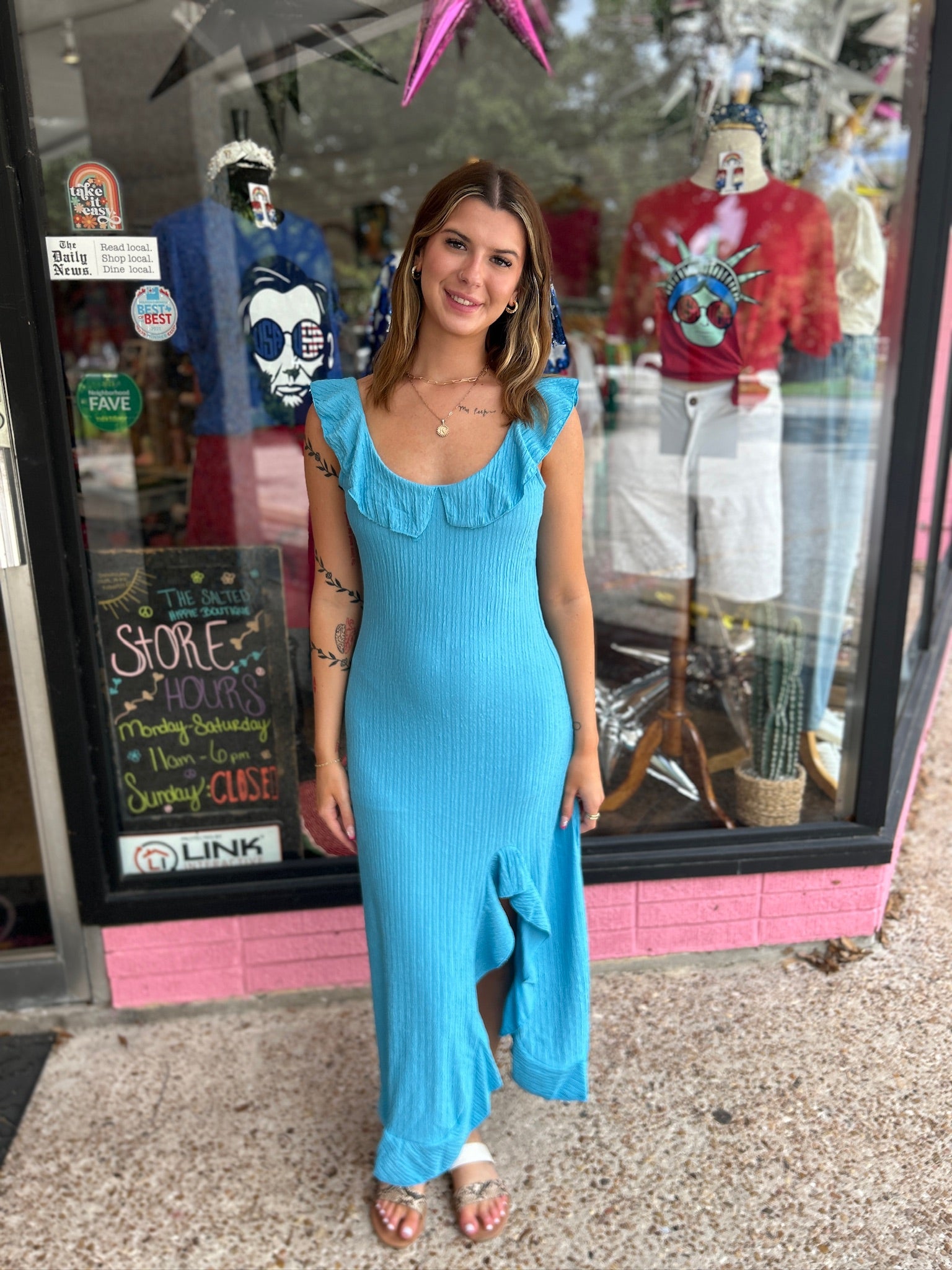 6pm maxi dresses Ocean Breeze Maxi Dress M