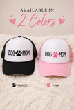 Dog Mom Paw Print Trucker Hat