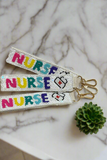 Nurse Beaded Wristlet Keychain