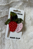 Sweet Strawberry Hair Claw Clip
