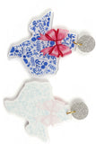 Bluebonnet Bow Texas Drop Earrings