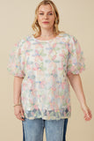 Pastel Petal Mommy + Me Mesh Top