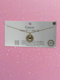 Zodiac Symbol Gold Dipped Necklace