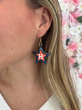 ‘Stros Baseball Inspired Earrings