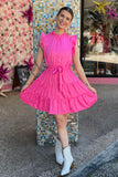 Pink Fears Leopard Flare Dress