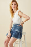 Denim Darling Curvy Ruffle Skirt