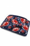 Touchdown Sparkle Football Beaded Pouch