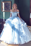 Juliet 1432 Dress Quinceanera Ball Gown Metallic Embroidery Glitter Tulle