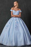 Juliet 1433 Dress Quinceanera Ball Gown 3D Floral Embroidered