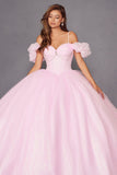 Juliet JT1487H Cold Shoulder quinceanera Ball Gown
