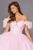 Juliet JT1487H Cold Shoulder quinceanera Ball Gown