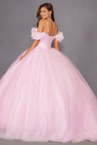 Juliet JT1487H Cold Shoulder quinceanera Ball Gown