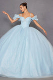 Juliet JT1487H Cold Shoulder quinceanera Ball Gown