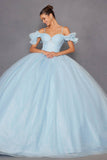 Juliet JT1487H Cold Shoulder quinceanera Ball Gown