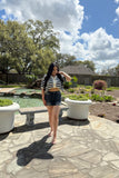Coastal Starlet Nautical Knit Top