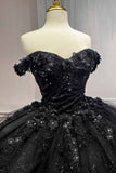 Ladivine 15702 Floral Off the Shoulder Floral Quince Ball Gown
