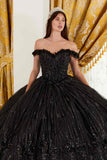 Ladivine 15704 Off the Shoulder Quinceanera Floral Ball Gown