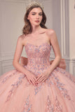 Ladivine 15715 Strapless Quinceanera Poofy A-Line Sweet 16 Gown