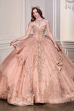 Ladivine 15727 Breathtaking Ball Gown Shimmering Tulle Layers