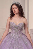 Ladivine 15730 Glitter Tulle Embroidered Lace Applique Sweet 16 Gown