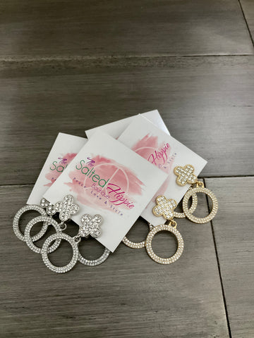 Luxe Clover Clip-On Earrings