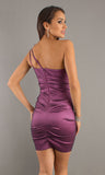CLEARANCE - Eureka 1893 Rosette Studded Single Strapped Short Cocktail Dress (3XL)