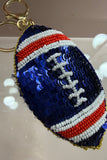 Texans Game Day Football Beaded Keychain