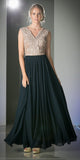 Cinderella Divine 1965 Sleeveless Dress V-Neck Embroidered Bodice