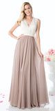 Cinderella Divine 1965 Sleeveless Dress V-Neck Embroidered Bodice