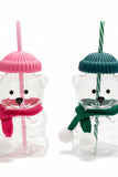 🧸Be Mine Bear Glass Tumbler with Straw