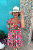 Tropical Paradise Flutter Dress