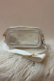 Chic Clear Double-Zip Crossbody Bag