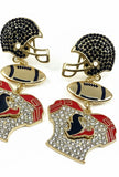 Texans Crystal Game Day Statement Earrings