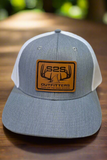 Leather Patch Trucker Hat Gray - S2S Outfitters