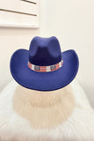 Stars & Stripes Rodeo Babe Felt Cowgirl Hat