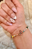 Butterfly Dream Adjustable Beaded Bracelet