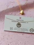 Zodiac Symbol Gold Dipped Necklace