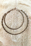 Pearl Luxe Sparkle Hoop Earrings