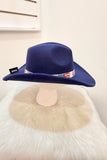 Stars & Stripes Rodeo Babe Felt Cowgirl Hat