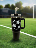 Soccer Tumbler-Black (40oz)