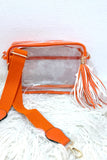 Clear Stadium Bag with Tassel