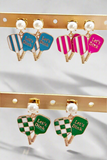 Let's Dink Pickle Ball Paddle Drop Earrings