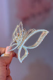 Golden Rhinestone Butterfly Glam Hair Clip